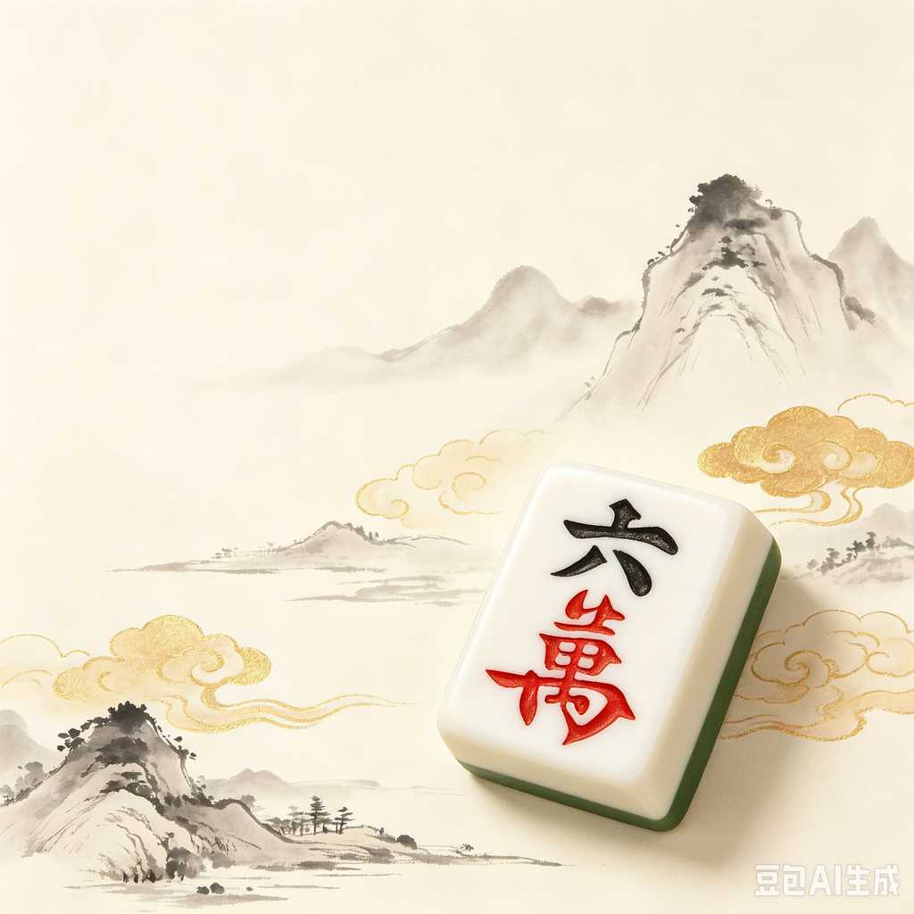 vivid color print mahjong set