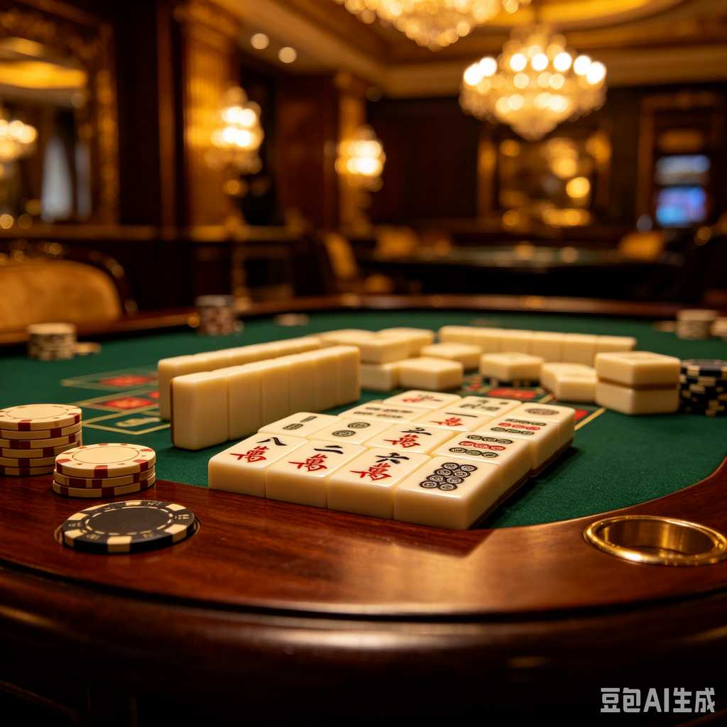 decorative text mahjong set